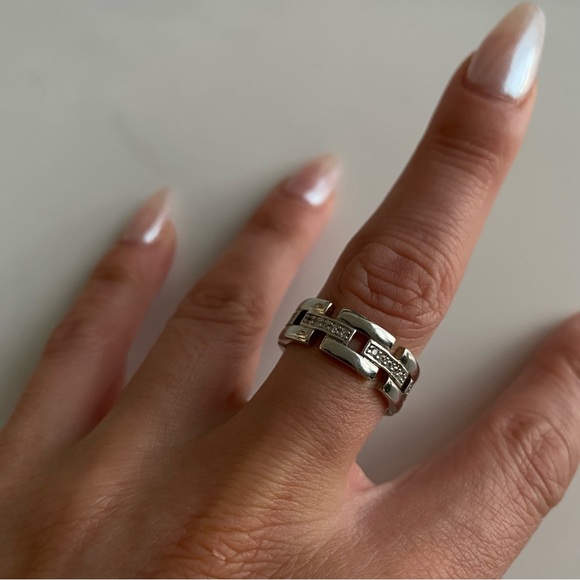 Luv AJ THE ROSSI CIGAR RING- SILVER - Picture 2 of 4